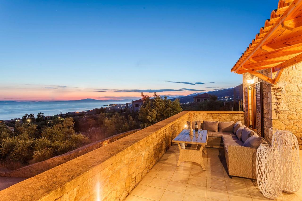 Mani Panoramic Seaviews - Luxury Summer Haven Léfktro Kültér fotó