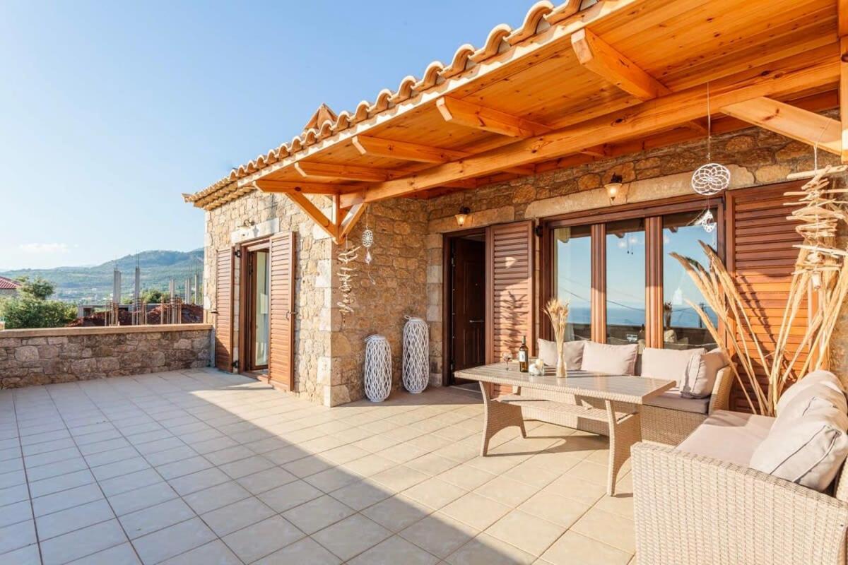 Mani Panoramic Seaviews - Luxury Summer Haven Léfktro Kültér fotó